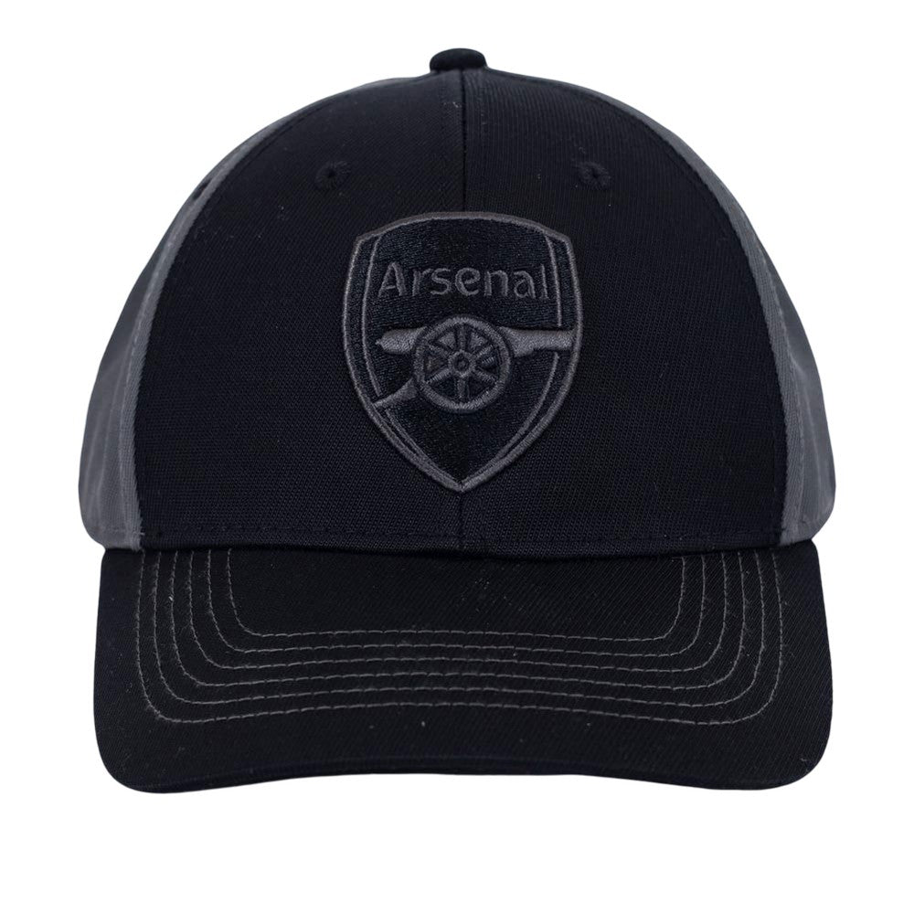 Black-Grey - Front - Arsenal FC Crest Baseball Cap