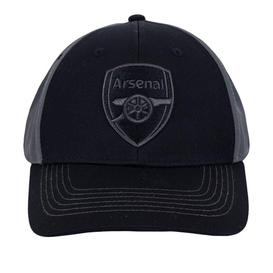 Black-Grey - Front - Arsenal FC Crest Baseball Cap