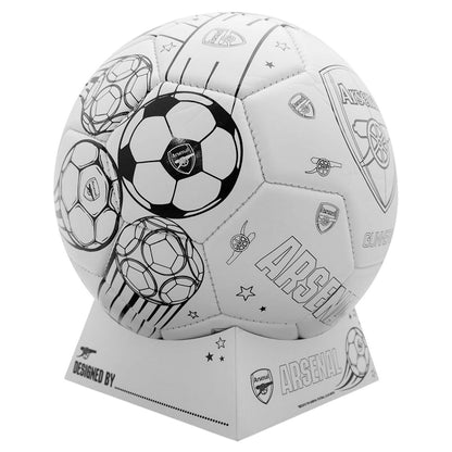 Multicoloured - Back - Arsenal FC Colour In Mini Football Set