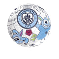 White-Black - Back - Manchester City FC Colour In Mini Football Set