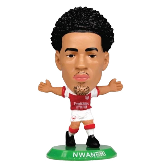 Red-White - Front - Arsenal FC Ethan Nwaneri SoccerStarz Football Figurine
