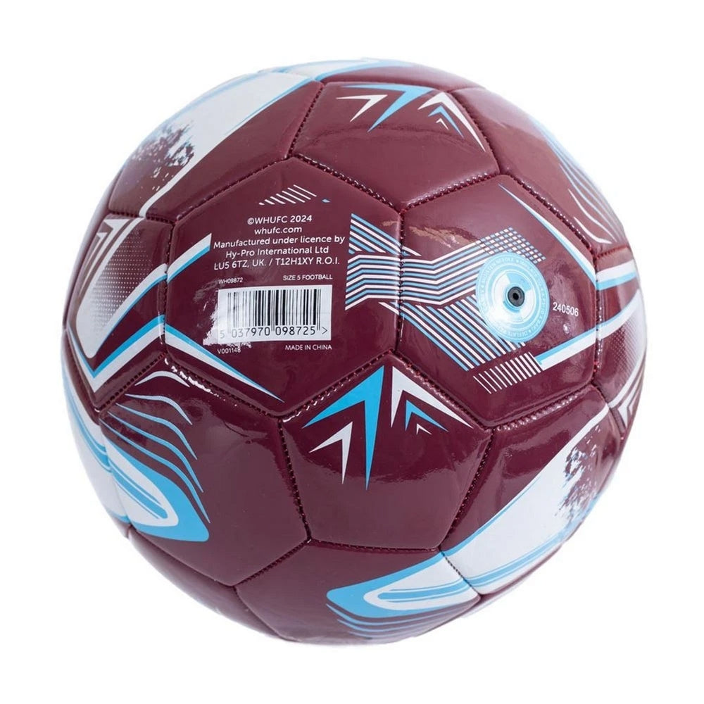 Claret Red-Blue - Back - West Ham United FC Turbine Print Football