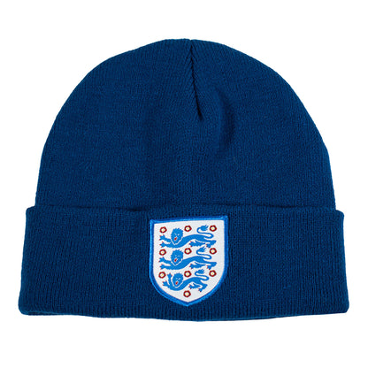 Navy - Front - England FA Cuffed Beanie