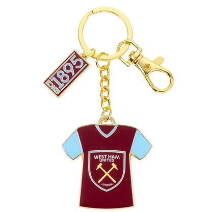 Maroon-Blue - Back - West Ham United FC Shirt Keyring