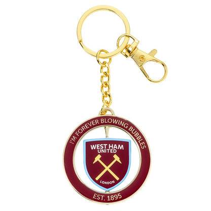 Maroon - Back - West Ham United FC Spinner Keyring