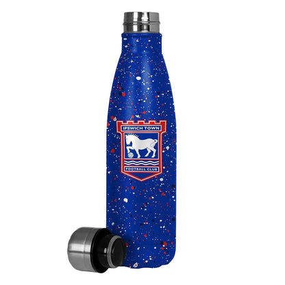 Blue-Red-Gold - Back - Ipswich Town FC Paint Splatter 500ml Thermal Flask