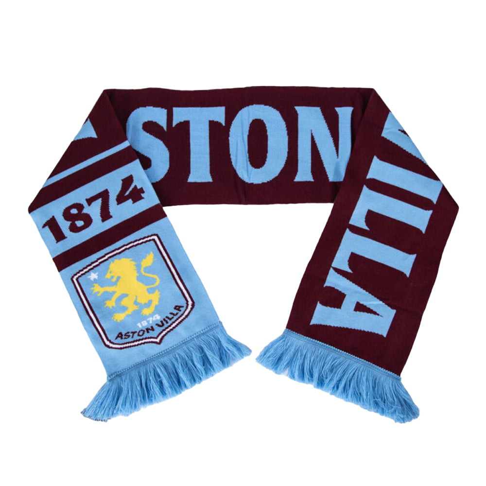 Claret-Sky Blue - Side - Aston Villa FC Nero Bar Scarf