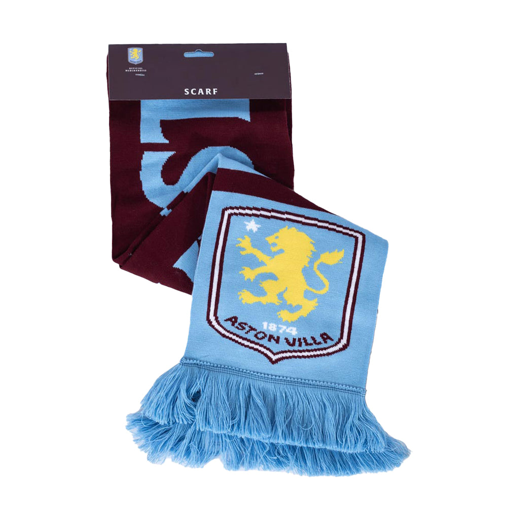 Claret-Sky Blue - Lifestyle - Aston Villa FC Nero Bar Scarf