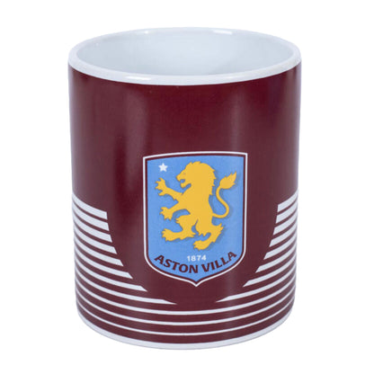 Claret-Sky Blue-Yellow - Front - Aston Villa FC Line Mug