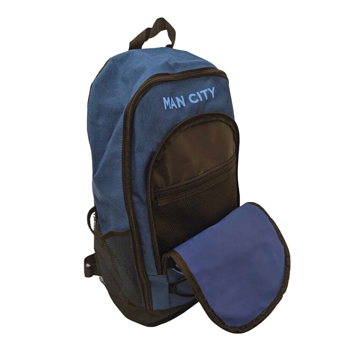 Sky Blue-Dark Blue - Side - Manchester City FC Big Logo Backpack