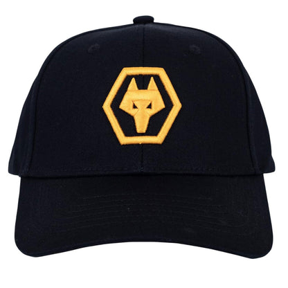 Black-Yellow - Front - Wolverhampton Wanderers FC Unisex Adult Baseball Cap
