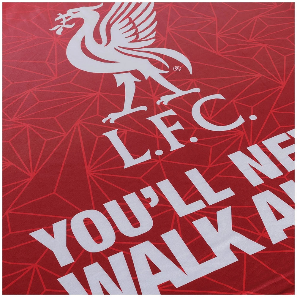 Red - Side - Liverpool FC Sherpa Slogan Blanket