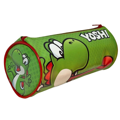 Green - Front - Super Mario Barrel Yoshi Pencil Case