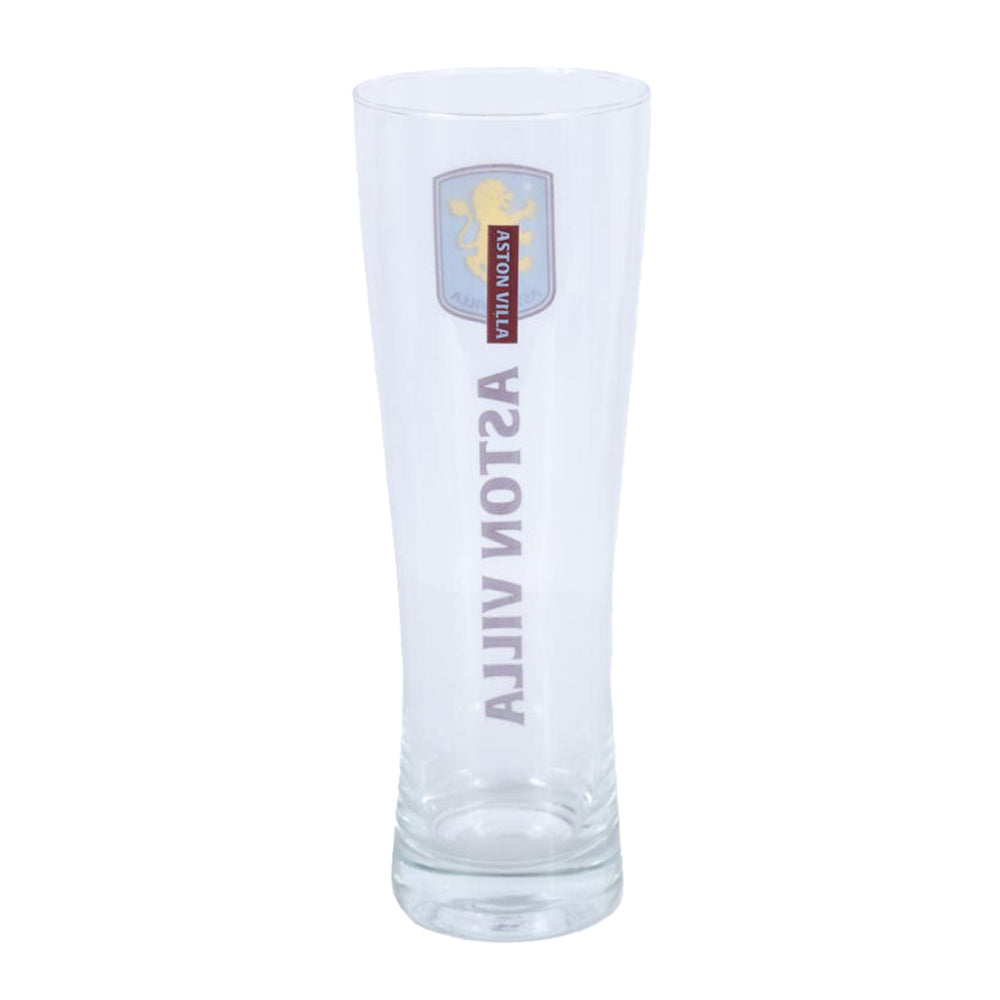 Clear - Back - Aston Villa FC Tall 570ml Beer Glass