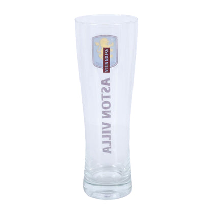 Clear - Back - Aston Villa FC Tall 570ml Beer Glass