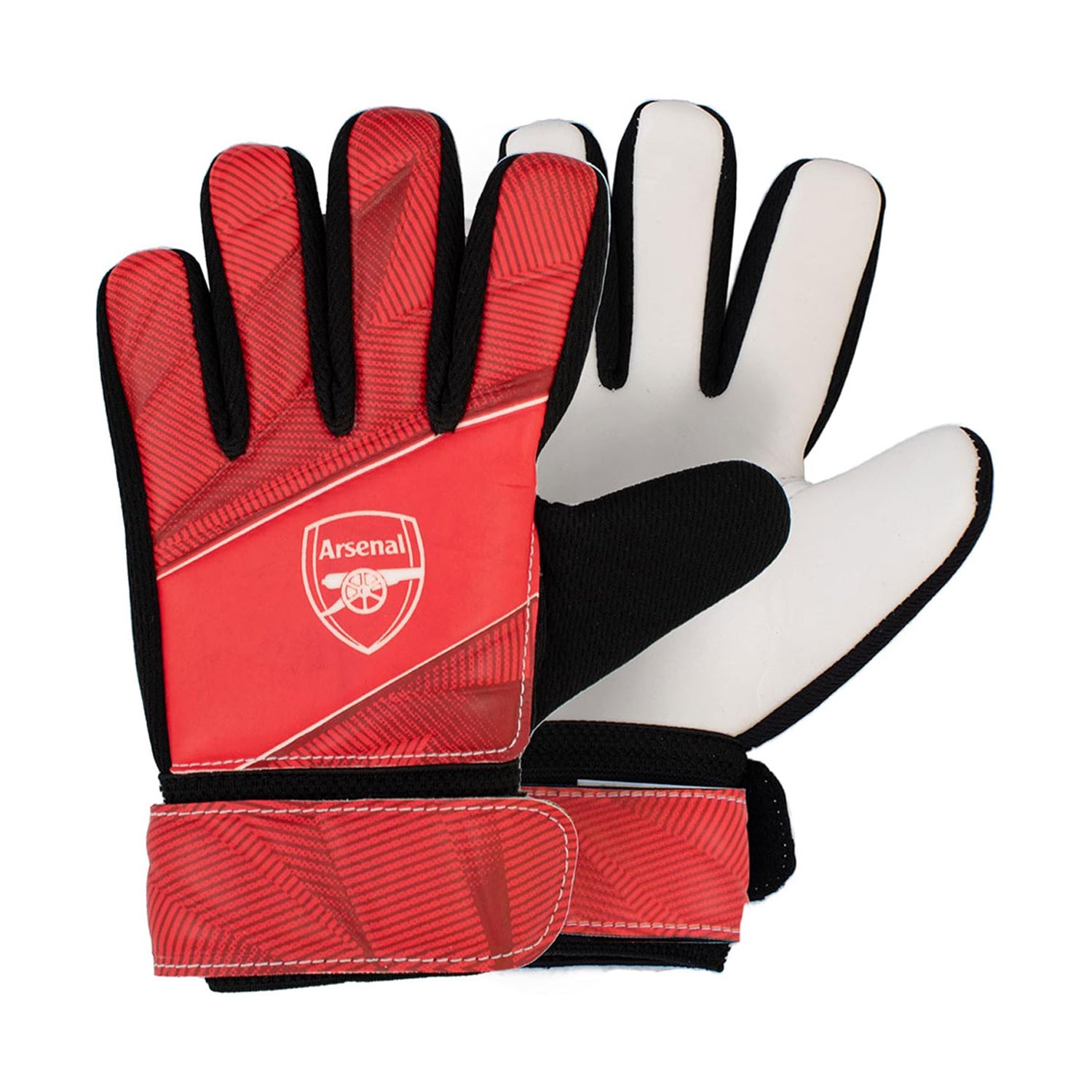Red-White - Side - Arsenal FC Childrens-Kids Fuse Goalkeeper Gloves