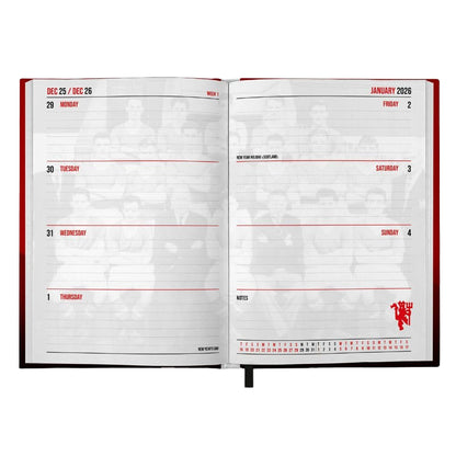 Red-Gold - Side - Manchester United FC 2026 A5 Diary