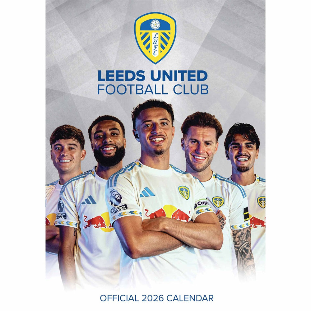 Multicoloured - Front - Leeds United FC 2026 A3 Wall Calendar