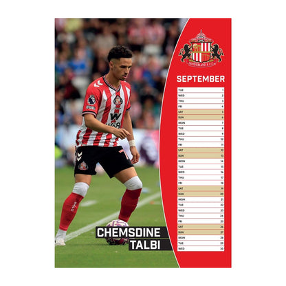 Red-White - Side - Sunderland AFC 2026 A3 Wall Calendar