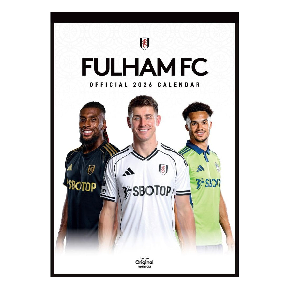 Multicoloured - Front - Fulham FC 2026 A3 Wall Calendar