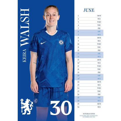 Blue-White - Back - Chelsea WFC 2026 A3 Wall Calendar