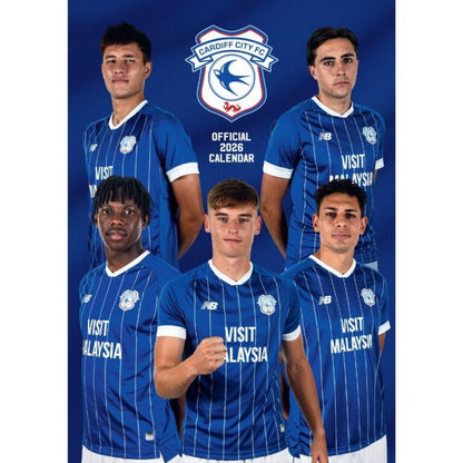 Blue-White - Front - Cardiff City FC 2026 A3 Wall Calendar