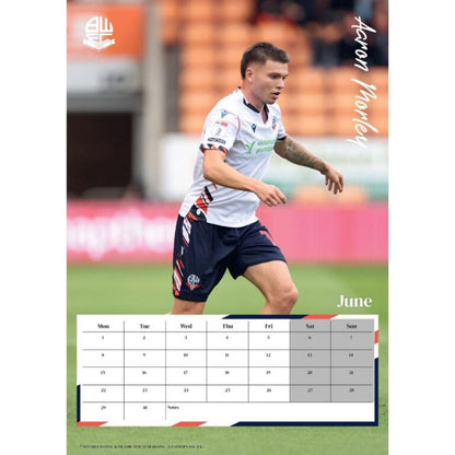 Multicoloured - Side - Bolton Wanderers FC 2026 A3 Wall Calendar