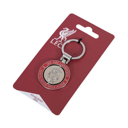 Red - Side - Liverpool FC Crest Spinner Keyring