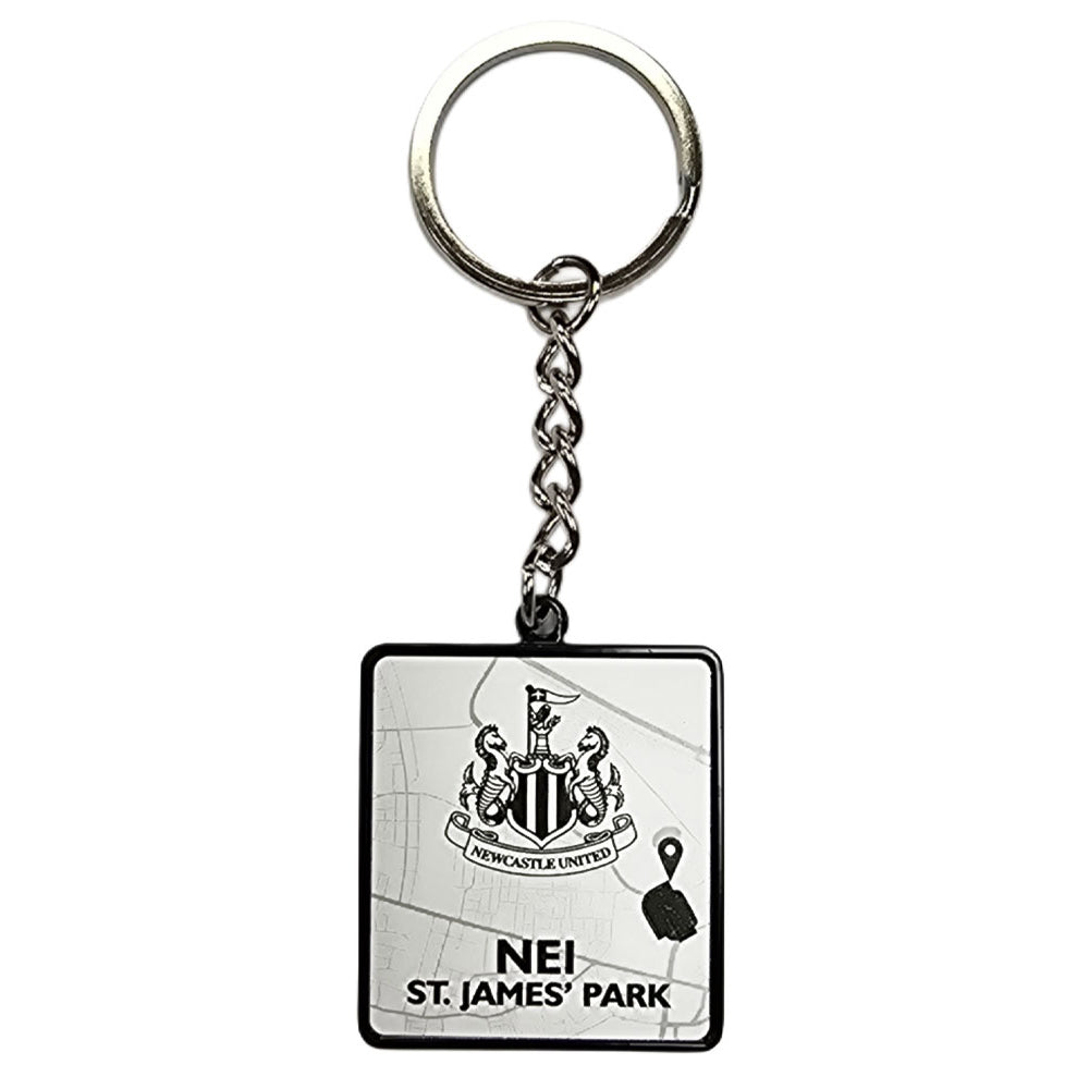 Black-White - Front - Newcastle United FC Route To St James´ Park Keyring