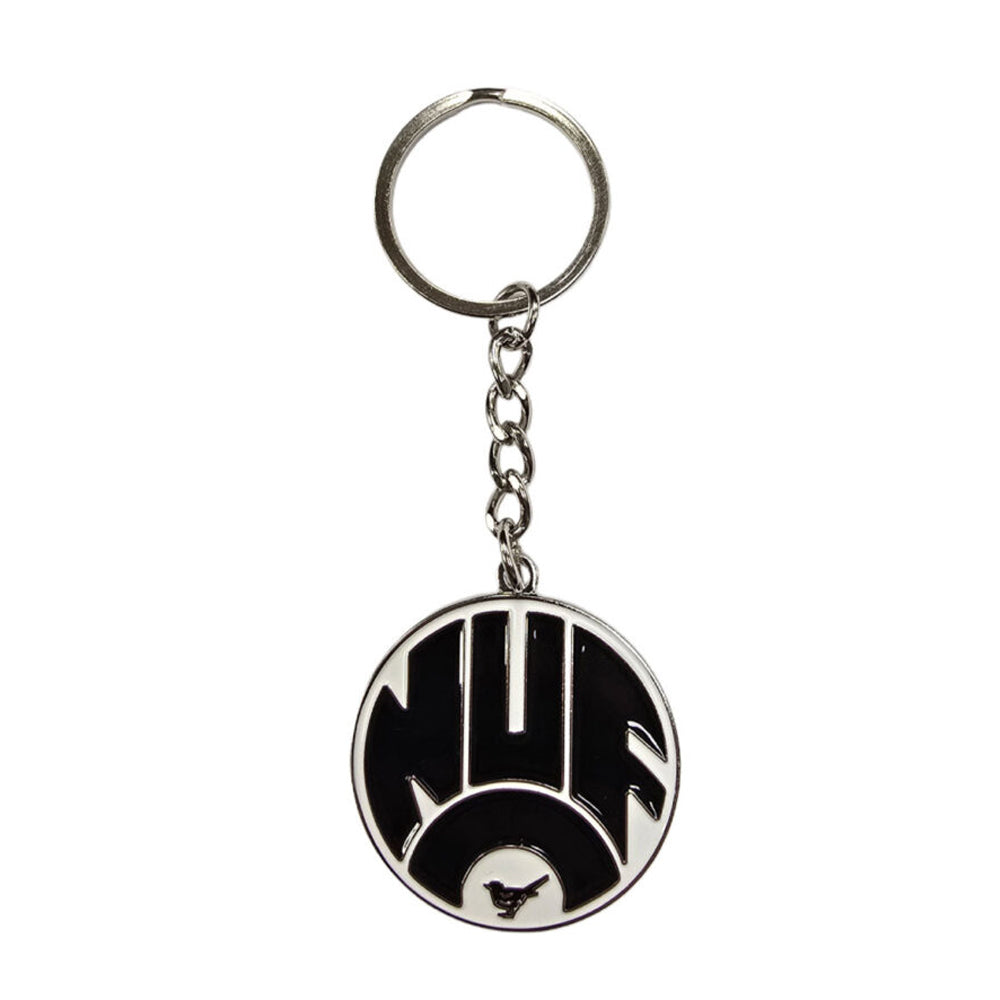 Black-White-Navy - Front - Newcastle United FC Retro 83-88 Crest Keyring And Badge Set