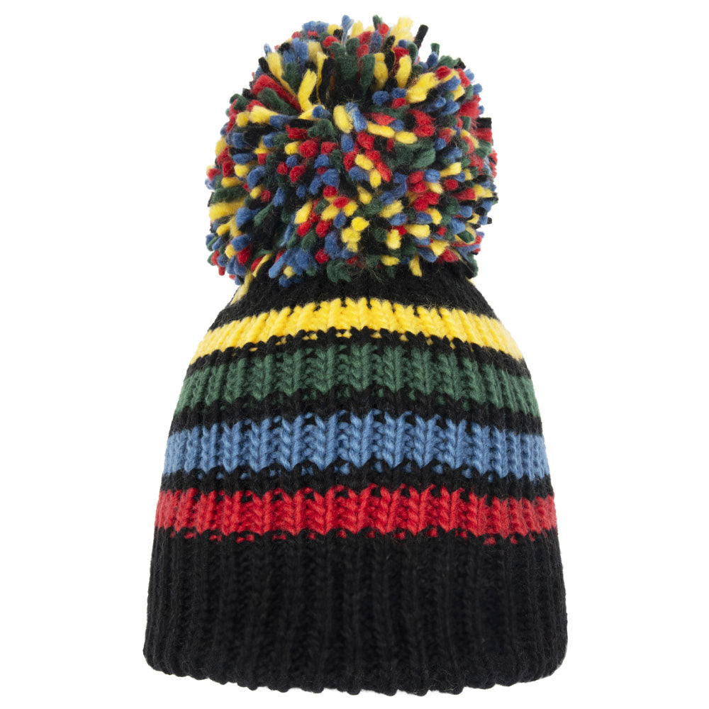 Multicoloured - Back - Harry Potter Unisex Adult Logo Bobble Beanie