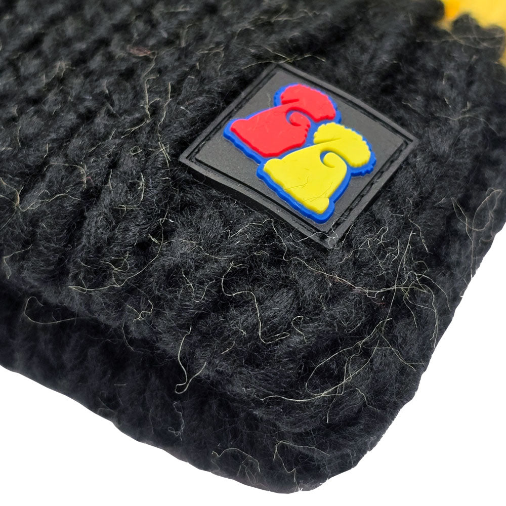Black-Yellow - Side - Harry Potter Unisex Adult Hufflepuff Bobble Beanie