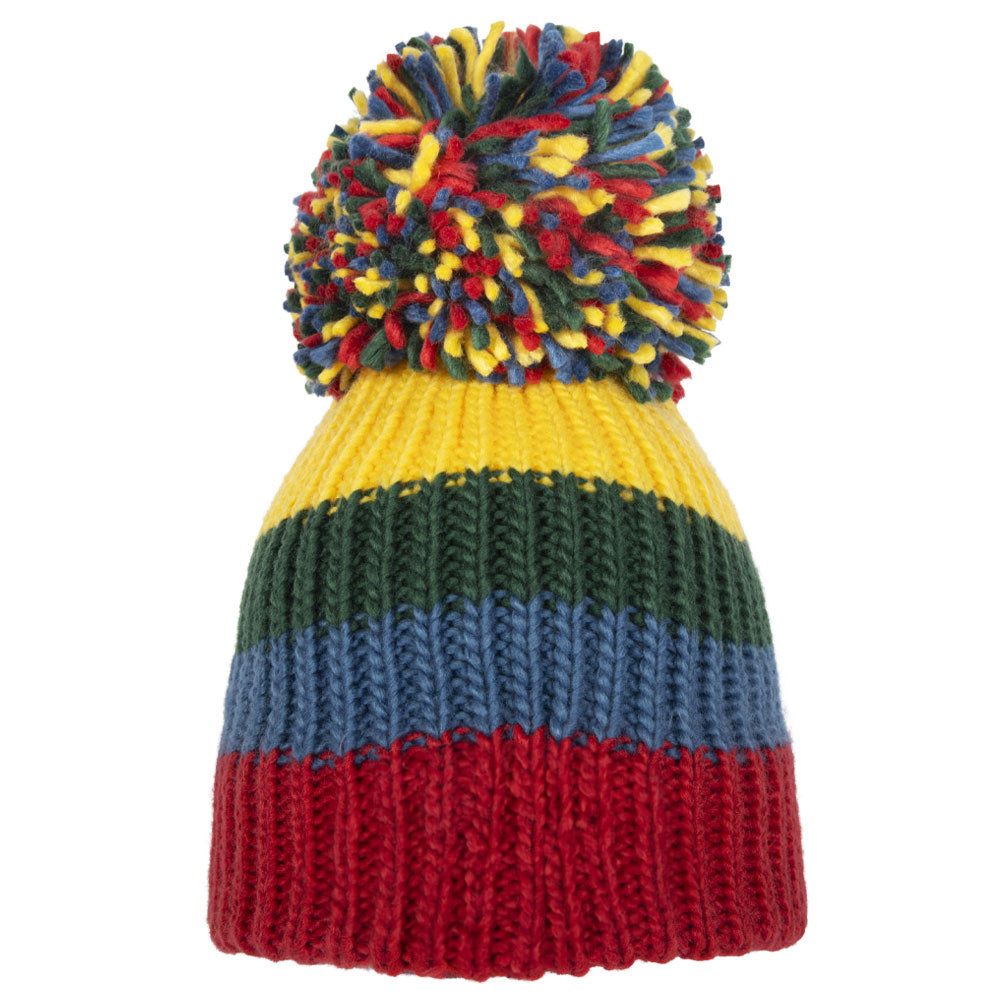Multicoloured - Back - Harry Potter Unisex Adult Hogwarts Bobble Beanie