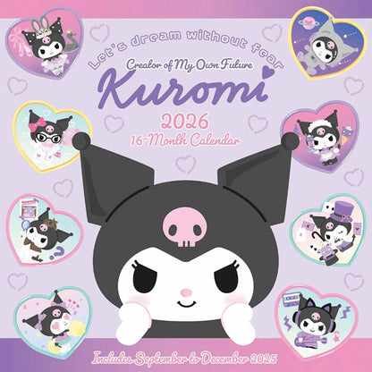 Pink-Purple - Front - Kuromi 2026 Square Wall Calendar