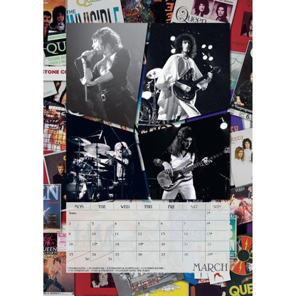 Multicoloured - Back - Queen 2026 Square A3 Wall Calendar