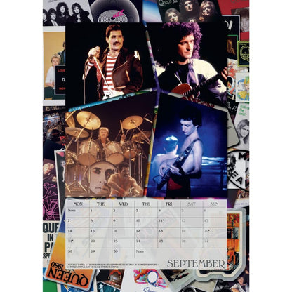 Multicoloured - Side - Queen 2026 Square A3 Wall Calendar