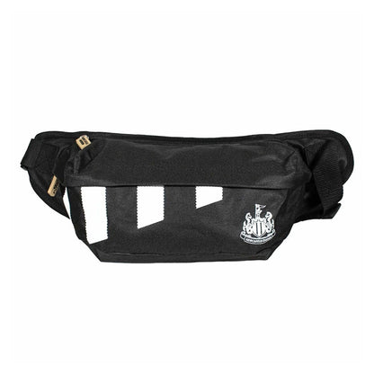 Black-White - Front - Newcastle United FC Unisex Adult Stripe Crossbody Bag