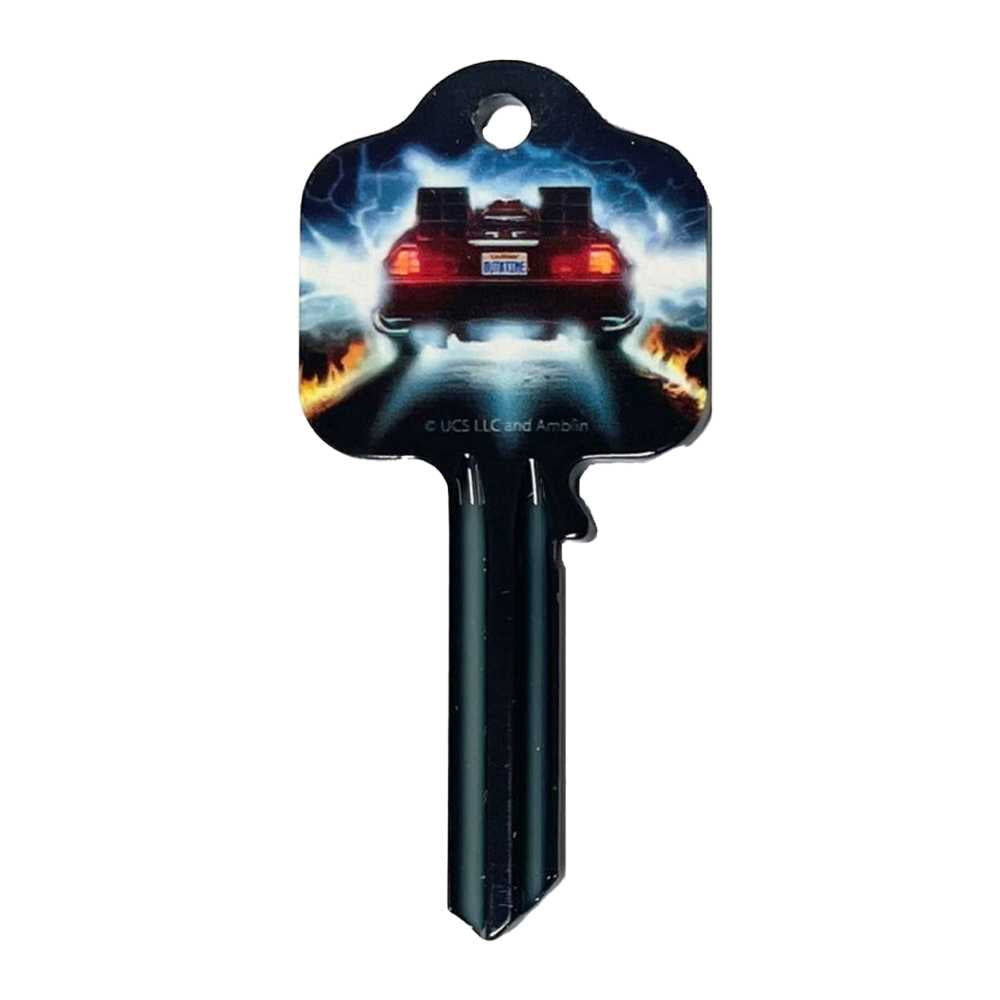 Blue - Back - Back To The Future Delorean Blank Key