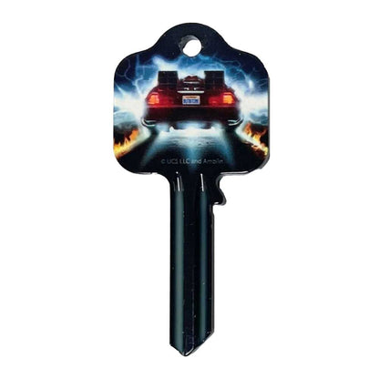 Blue - Back - Back To The Future Delorean Blank Key