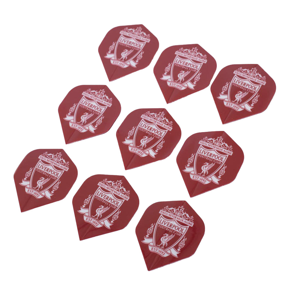 Red-White - Back - Liverpool FC Dart Flights (Pack of 9)