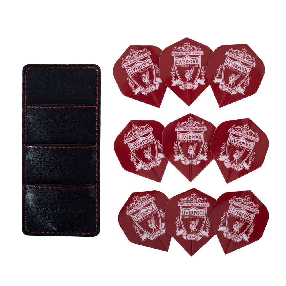Red-White - Front - Liverpool FC Dart Flights (Pack of 9)