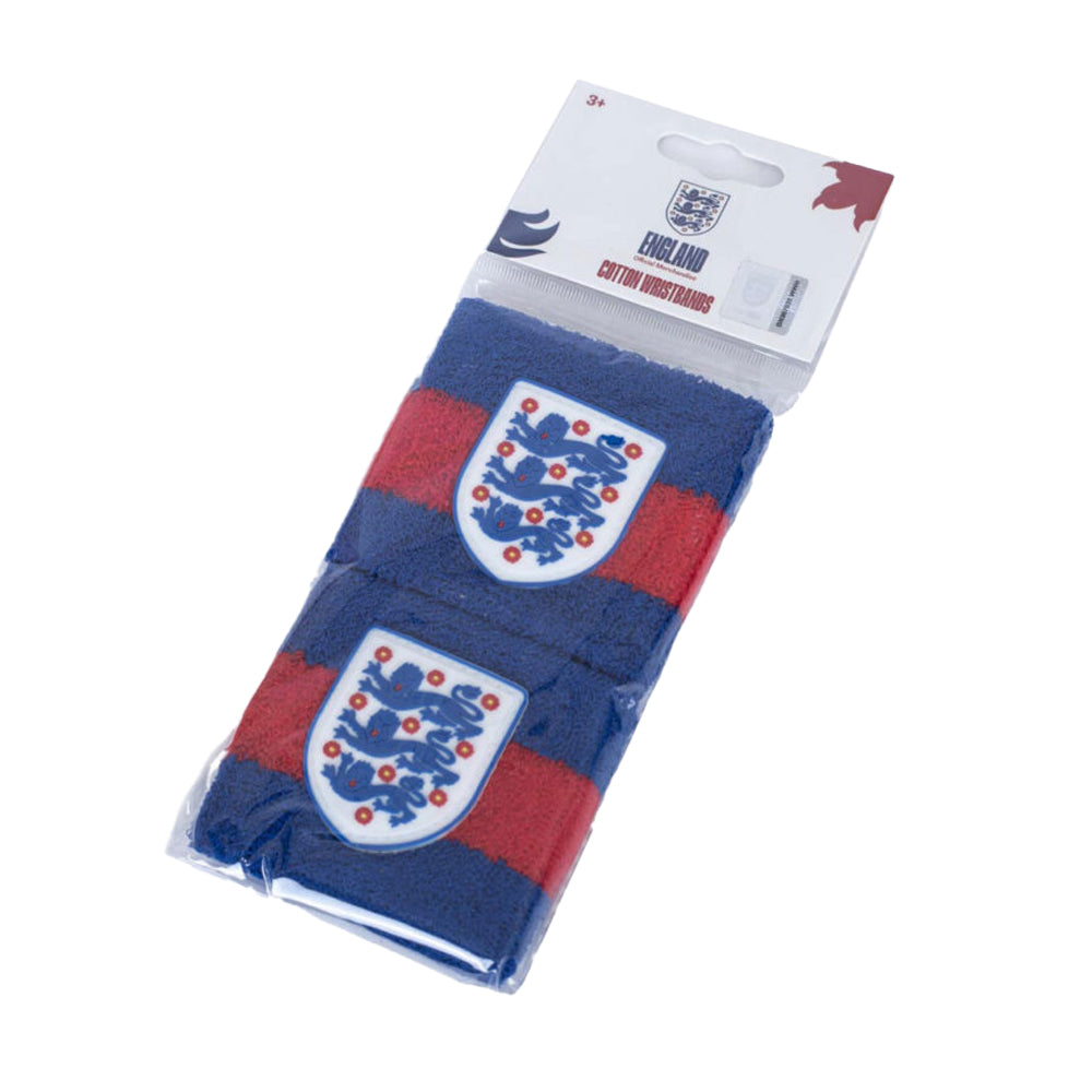 Red-Navy - Side - England FA Unisex Adult Wristband (Pack of 2)