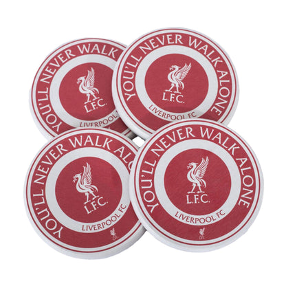Red-White - Side - Liverpool FC Ceramic Coaster Set (Pack of 4)