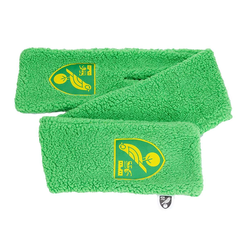 Green-Yellow - Back - Norwich City FC Sherpa Scarf