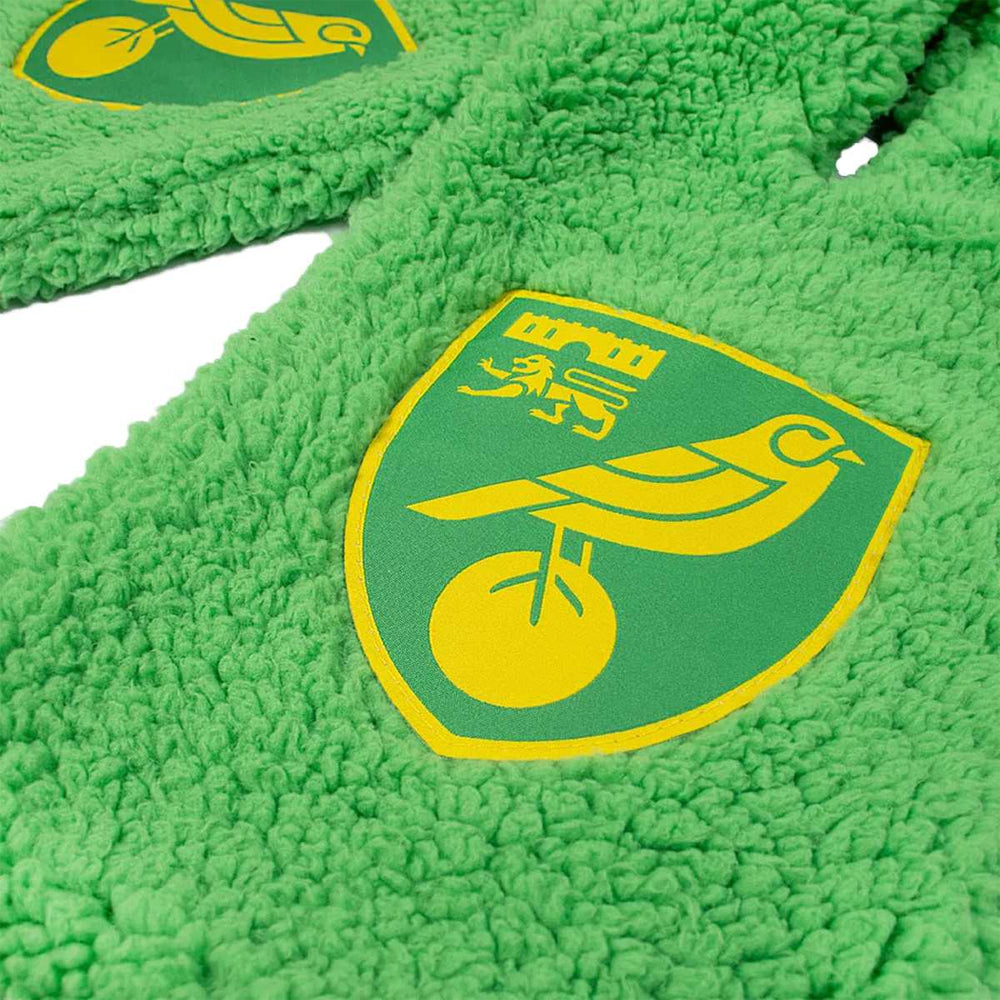 Green-Yellow - Side - Norwich City FC Sherpa Scarf