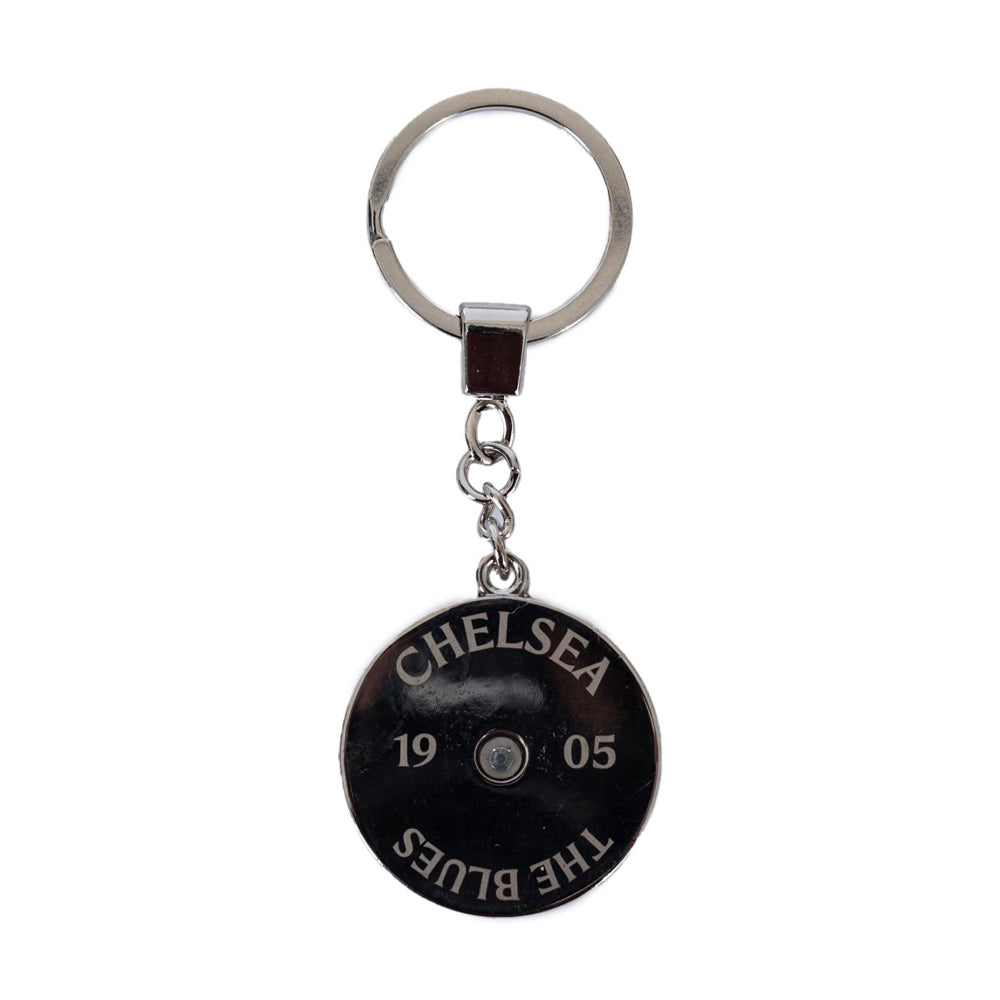 Navy-Red - Back - Chelsea FC Fidget Spinner Keyring