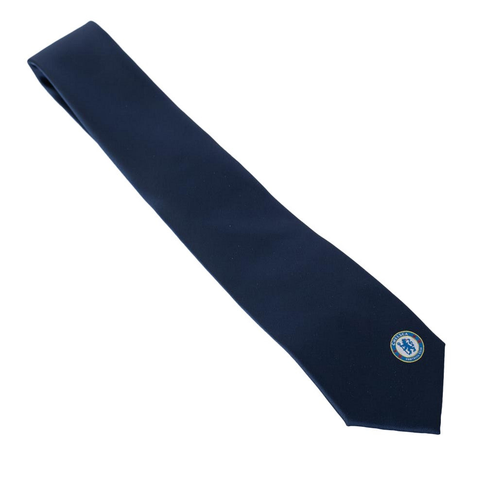 Navy - Side - Chelsea FC Crest Tie