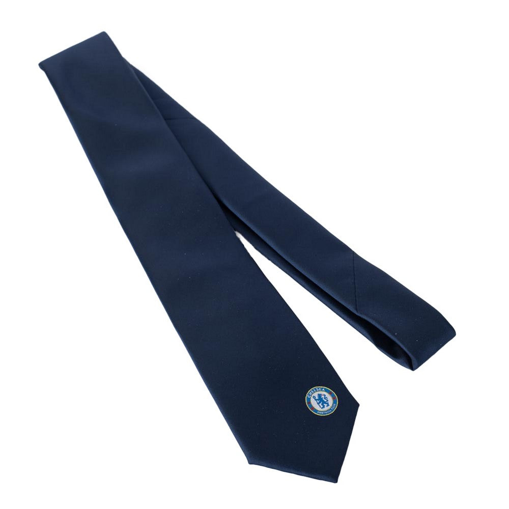 Navy - Close up - Chelsea FC Crest Tie