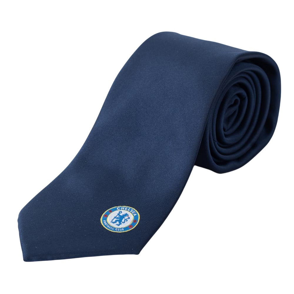 Navy - Front - Chelsea FC Crest Tie