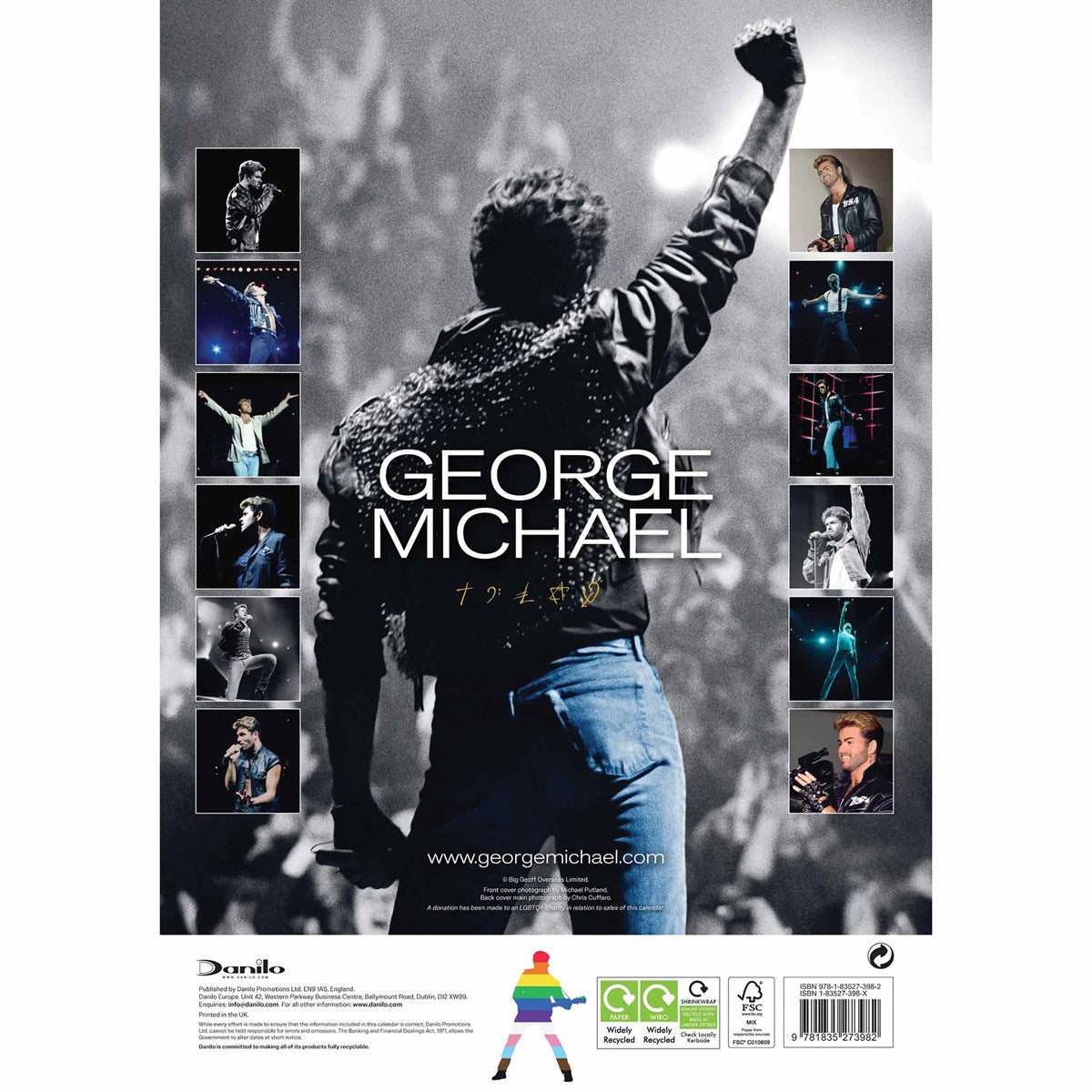 Multicoloured - Back - George Michael 2026 A3 Calendar